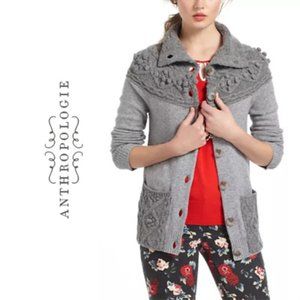 Anthropologie Sleeping On Snow Cablepom Cardigan